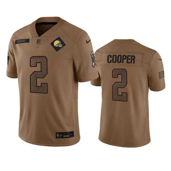 Men's Cleveland Browns #2 Amari Cooper 2023 Brown Salute To Service Limited Football Stitched Jersey Dyin,We sell and wholesale Men's Cleveland Browns #2 Amari Cooper 2023 Brown Salute To Service Limited Football Stitched Jersey Dyin on line form chian!